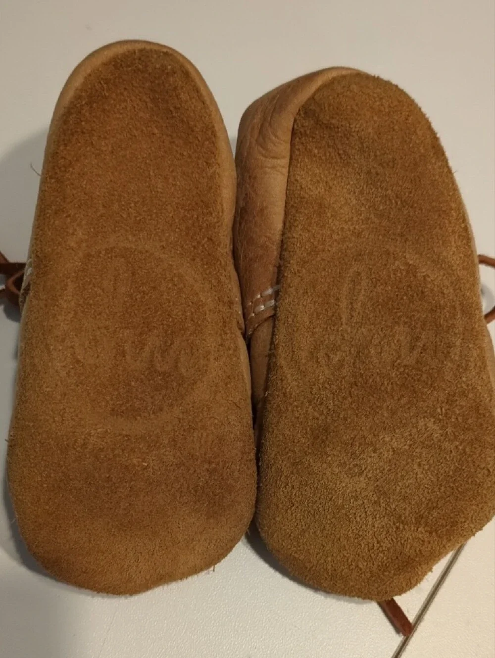 Freshly Picked and Mon Petite Tan Leather Baby Moccasins & Booties Set